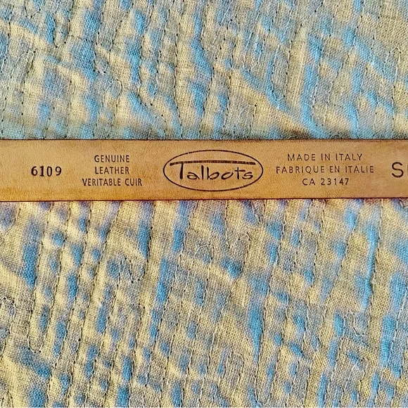 Talbots Red Leather Belt Italy - Picture 3 of 6